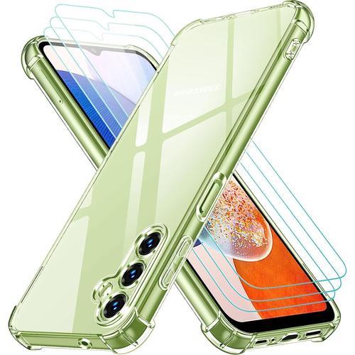 Coque pour Samsung Galaxy A14 4G / A14 5G avec 3 Pièces Protection