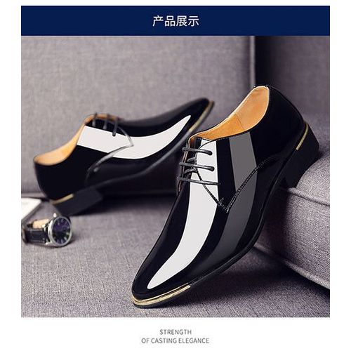 Chaussures En Cuir Verni De Qualité Pour Hommes,Chaussures De Mariage Blanches,Chaussures Provoqué Souples Pour Hommes,Noir,Diversifié,Taille 38-48,2024