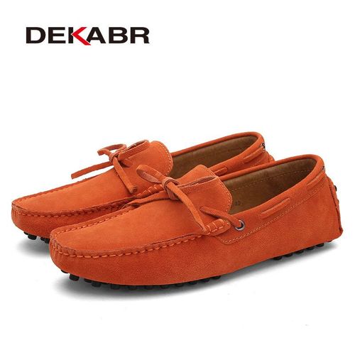 Chaussures Dekabrmocassins En Cuir Véritable Pour Hommechaussures Décontractéesrespirantesvertespour L'été