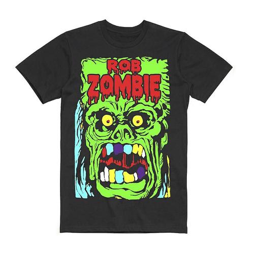Rob Zombie Ugly Face 2019 Date Back T Shirt