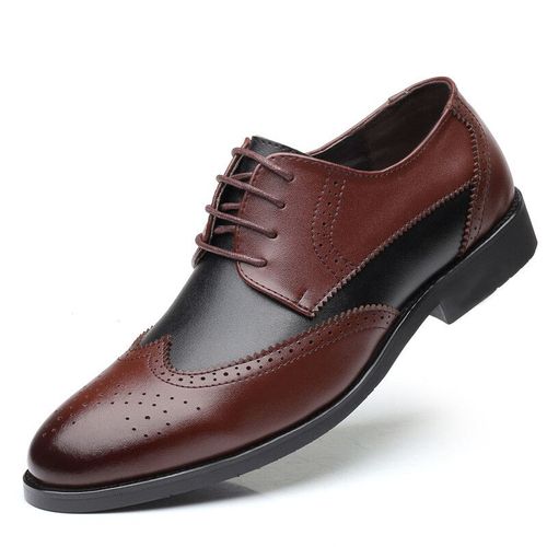 Chaussures Chaussureslégantes En Cuir Noir Et Blanc Pour Hommessouliers Oxford La Modedesign Britanniquerobe De Mariéechaussures De Soirée Formelles