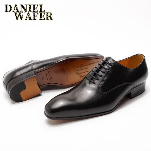 Chaussures Chaussures Oxford En Cuir Pour Hommesde Marque De Luxenoir Et Marronchaussures Habillées Lacets Et Bout Pointu Faites La Main Pour Mariagebureau Et Affaires
