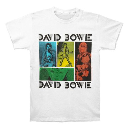 David Bowie Colored Squares T Shirt