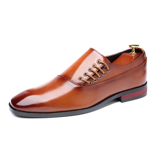 Chaussures Mocassins En Cuir Lacets Pour Hommeschaussures Provoqué Formelleschaussures De Mariagevin Rougestyle Britanniquebureau D'affairesstyle2020ui98