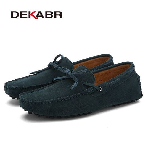 Chaussures Dekabrmocassins En Cuir Véritable Pour Hommechaussures Décontractéesrespirantesvertespour L'été
