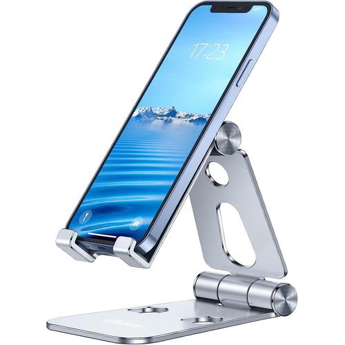 Support Téléphone Bureau, Support Tablette Support Smartphone Pliable avec  Hauteur et Angle Réglable, Support Dock pour Smartphones iPad Tablette