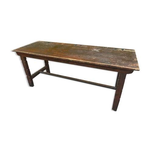 Table De Metier En Sapin Marron