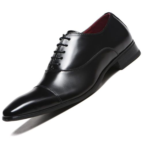Mazefeng-Mocassins Habnommée En Cuir Pu Pour Hommes,Chaussures Pointues Noires,Chaussures Oxford Respirantes,Chaussures De Mariage Formelles,Marque De Luxe,Mode D'affaires,46