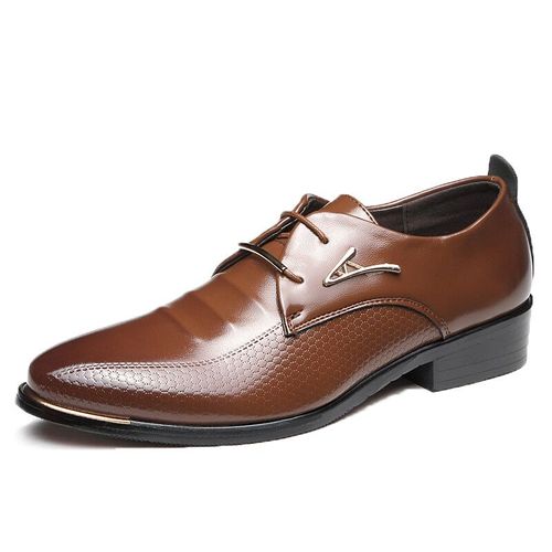 Chaussures Habillées À Lacets Pour Hommes,Chaussures À Bout Pointu,Décontractées,En Cuir,Marron,Noir,Oxfords,Grande Taille 38-48
