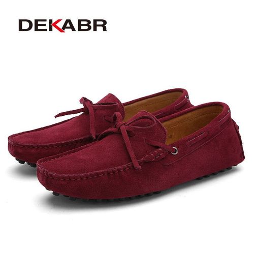 Chaussures Dekabrmocassins En Cuir Véritable Pour Hommechaussures Décontractéesrespirantesvertespour L'été