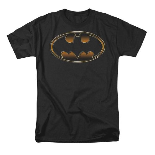 Batman Black & Gold Embossed Shield T-Shirt
