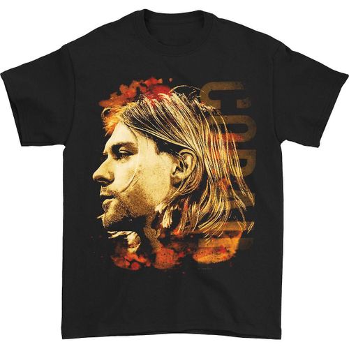 Nirvana Kurt Cobain Colored Side View Regular Mens T T-Shirt