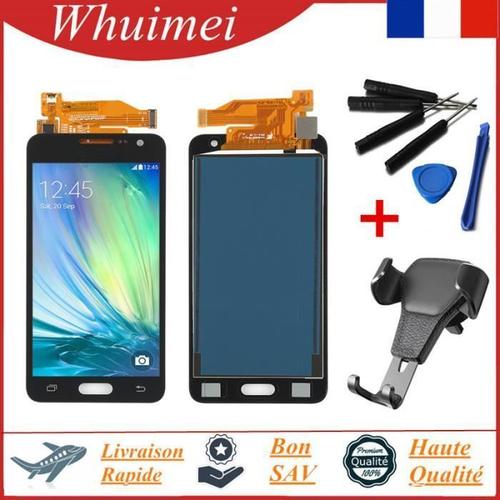 Vitre Tactile Ecran Lcd Assemblé Complet Sur Châssis Pour Samsung Galaxy A3 2015 A300 A300f A300h Noir Avec Outiles +