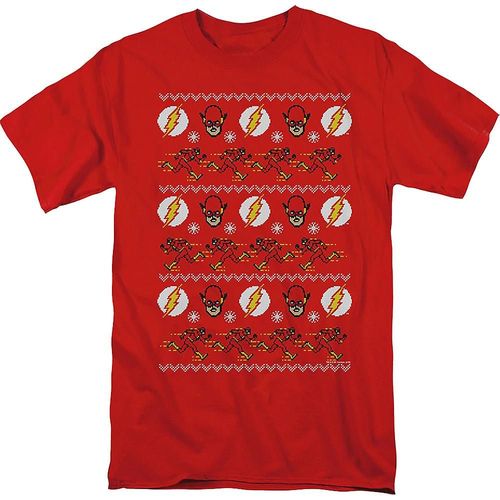 The Flash Ugly Faux Knit Dc Comics T-Shirt