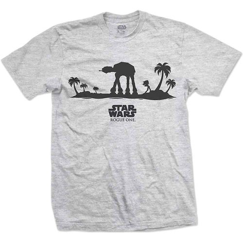 Star Wars Rogue One At-At Silhouette Line Art T-Shirt