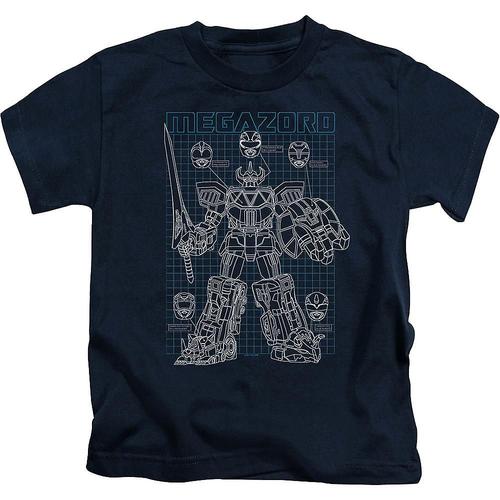 Youth Schematic Megazord Mighty Morphin Power Rangers Shirt