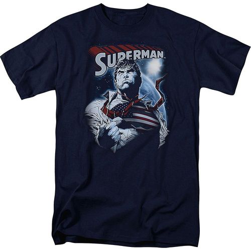 Stars And Stripes Logo Superman T-Shirt