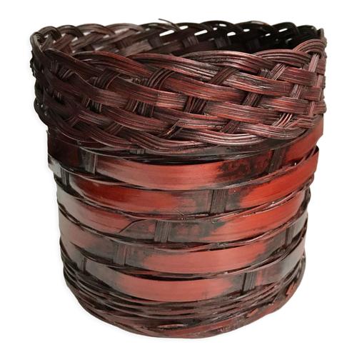 Cachepot En Rotin Amp Osier Plantes Annes 70 Marron