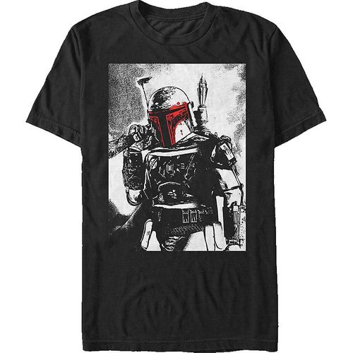 Charcoal Sketch Star Wars Boba Fett T-Shirt