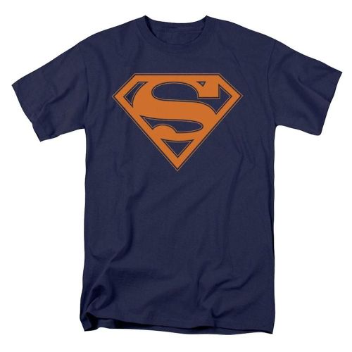 Superman Navy & Orange Shield T-Shirt
