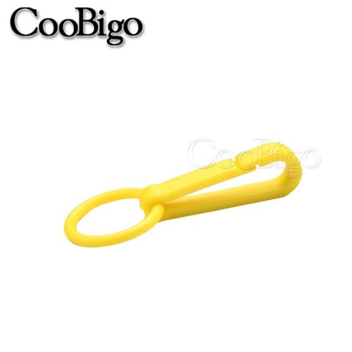50pcs Coloré Porte-Clés En Plastique Boucles Mousqueton Avec Anneau Torique Pour Sac À Dos Rideaux Stores Cordon S Lanière Connecteurs Pièces - Type Yellow