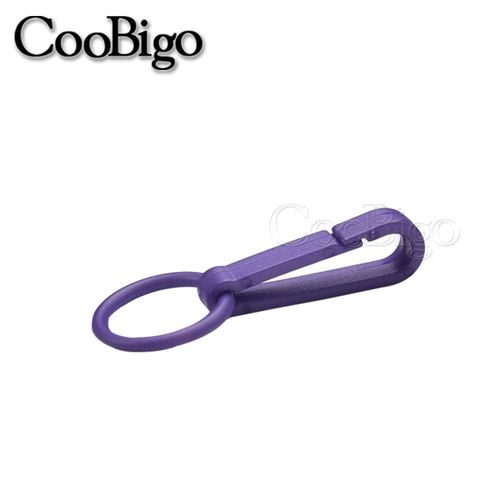 50pcs Coloré Porte-Clés En Plastique Boucles Mousqueton Avec Anneau Torique Pour Sac À Dos Rideaux Stores Cordon S Lanière Connecteurs Pièces - Type Purple
