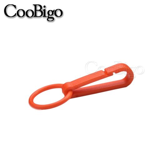 50pcs Coloré Porte-Clés En Plastique Boucles Mousqueton Avec Anneau Torique Pour Sac À Dos Rideaux Stores Cordon S Lanière Connecteurs Pièces - Type Orange