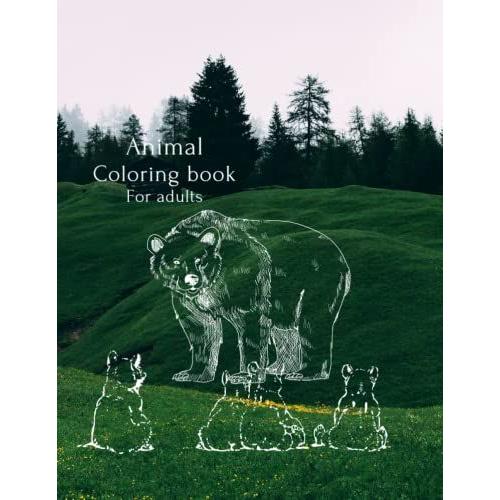 Animal Coloring Book For Adults: Deers, Bears, Sea Animals And Much More