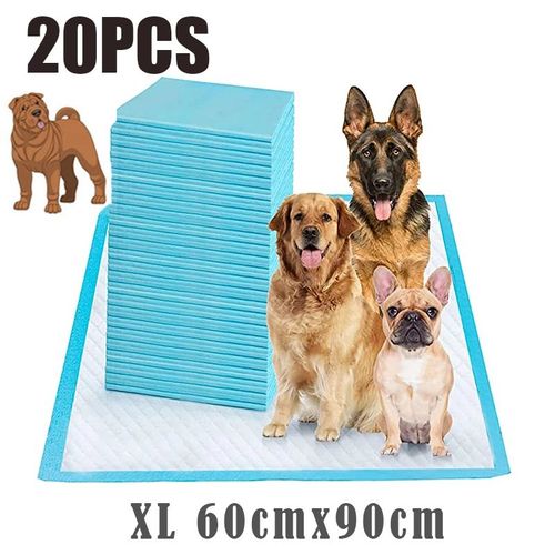 Couches Super Absorbantes Pour Animaux De Compagnie,Coussinets De Dressage Pour Chiens,Couches Pour Chiots Et Chats,Couches Pour Chiots,Polymères De Surface À Séchage Rapide,120 Piè - Type Xl-20pcs