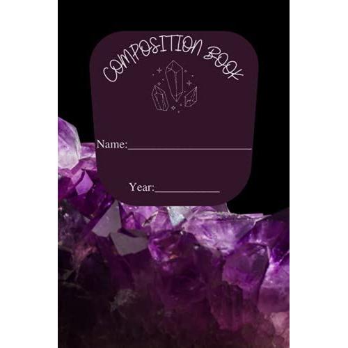 Composition Book: Dark Amethyst