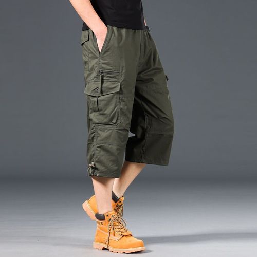 Pantalon Décontracté Ample Pour Hommes,Jogging En Plein Air,Pantalon De Protection Multi-Poches,Élastique,Tendance,Grandes Tailles,Objectifs D'été