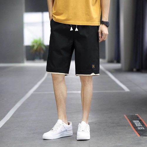 Short De Dehors À Cinq Points Pour Homme,Pantalon De Plage Décontracté,Solide,Tendance,Vêtements D'extérieur,Grande Taille 8xl,Été