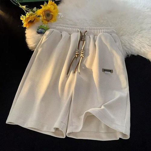 Short De Sport Décontracté Pour Homme,Pantalon Rétro Américain,Pantalon De Course À Cinq Points,Pantalon De Plage D'été,Tissu En Polyester