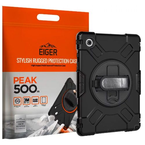 Coque Eiger Galaxy Tab-A8 (10,5 Pouces) Coloris Noir Poignée Et Sangle