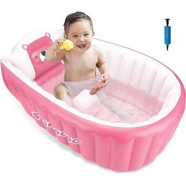 Grande baignoire bébé pliable avec thermomètre intégré, baignoire