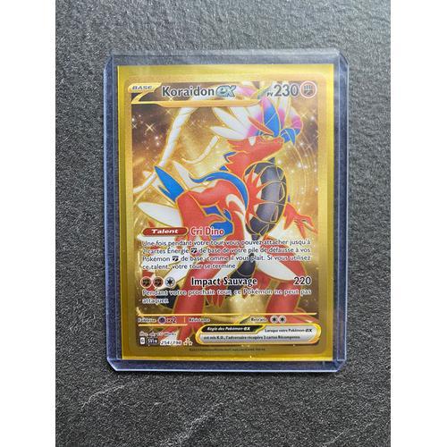 Carte Pokemon Koraidon 254/198 Ex Gold Secrète Ecarlate Et Violet Sv1