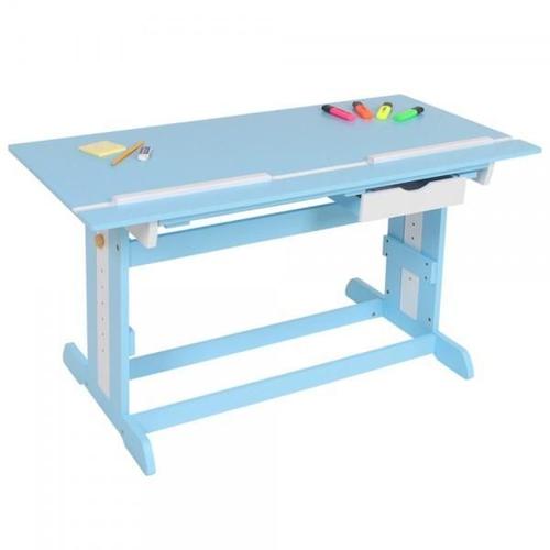 Bureau Enfant Meuble Chambre Bleu Plateau Inclinable Helloshop26 2608005