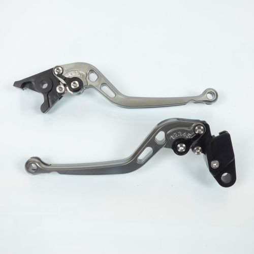 Levier Frein Droit Gauche Pour Moto Kawasaki Zr 750 Zephyr 1991 À 1993 Titane/Noir