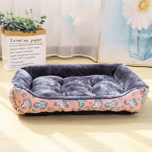 Lit Pour Animaux Domestiques,Grands Accessoires De Canapé Pour Petits Chiens,Marchandises,Grands Accessoires,Polymères Moyens - Type Pink-L