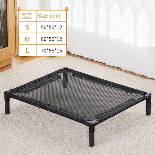 Lit De Camping Pour Animaux De Compagnie Avec Poignées Amovibles,Hamac Pour Chien,Lit Suréwerantidérapant,Humidité Confortable,Vert,Astronomique - Type Black-Mesh-S