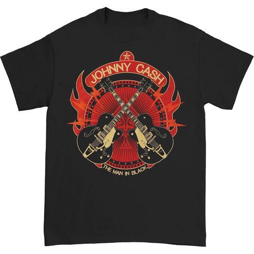 Johnny Cash Mib Electric Guitars Black T-Shirt T-Shirt