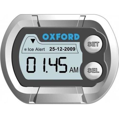 Mini Montre Digitale Oxford Digiclock Spéciale Pour Moto Fixation Scratch À Pile Ox562