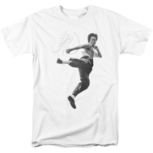 Black And White Motion Kick Bruce Lee T-Shirt