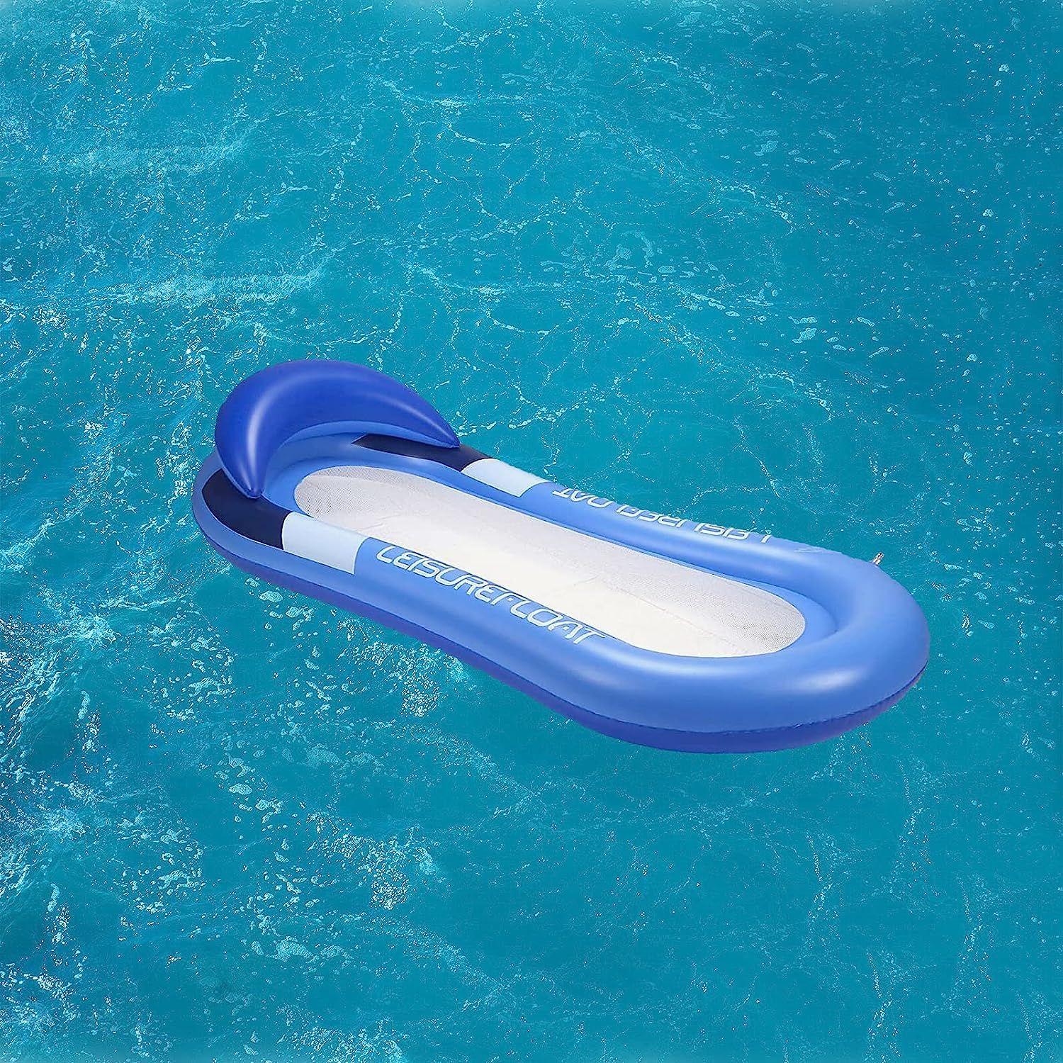 Matelas gonflable pour piscine - Jouet - Hamac d'eau avec filet