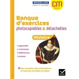 Histoire Cm Cycle 3 Magellan - Banque D'exercices Photocopiables & Détachables