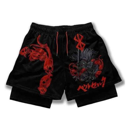 Short De Sport 2 En 1 Pour Homme,Vêtement De Sport,De Course,D'entraînement,D'été,Y2k,240216