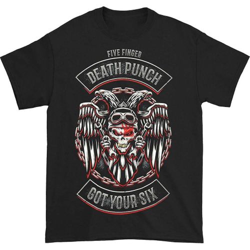Five Finger Death Punch Btd Biker Badge T-Shirt