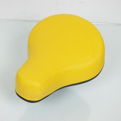 Selle Pilote Rsm Pour Mobylette Mbk 50 51 Pouff / Confort Jaune Neuf