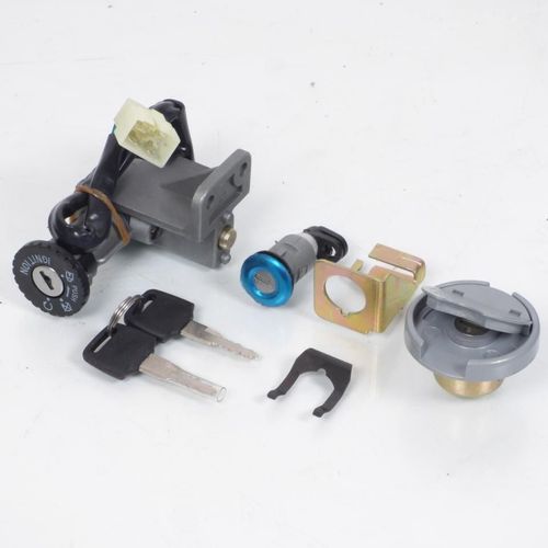 Kit Serrure Teknix Pour Scooter Kymco 50 Agility 4 Fils Neuf