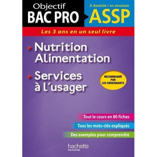 Nutrition-Alimentation, Services À L'usager Assp À Domicile/En Structure